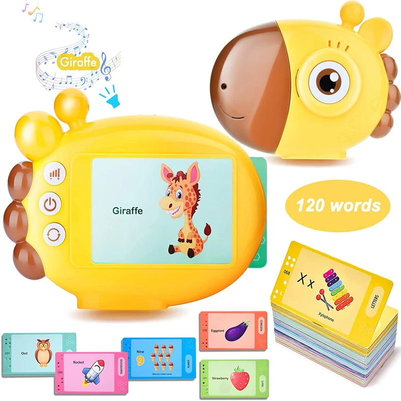 Kids Educational Reader - الزرافة قارئ بطاقات فلاش البصر الكلمات