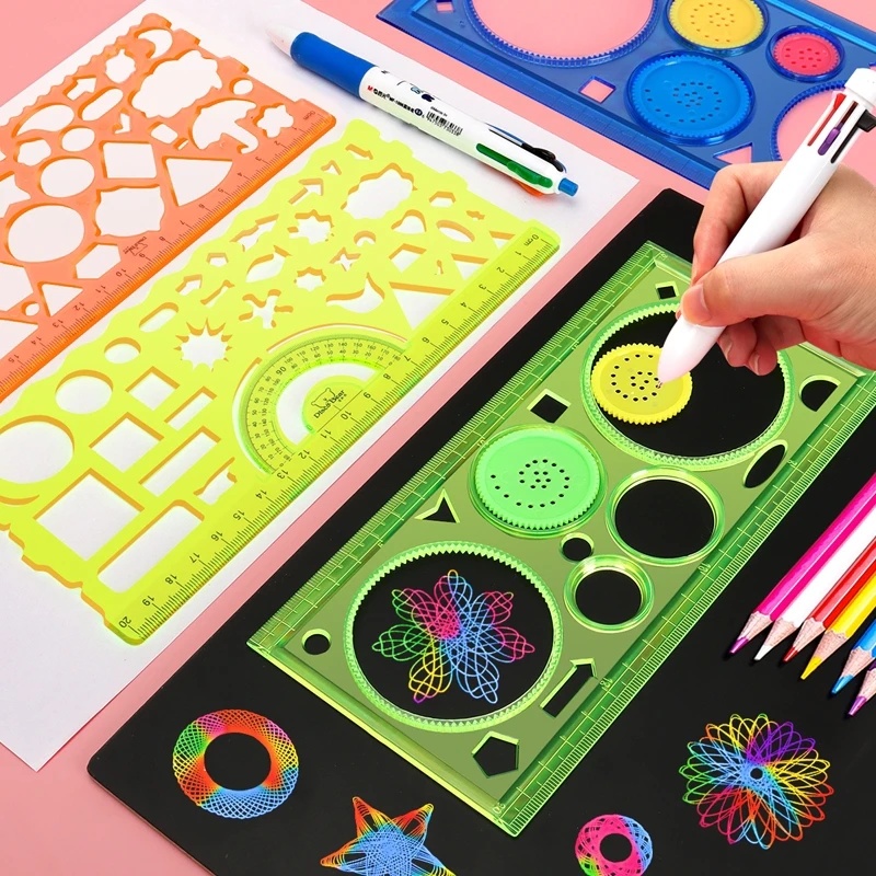 Kids Education Template - مجموعة قوالب رسم هندسية سبيروغراف، قوالب