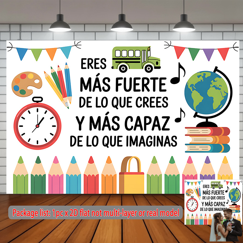 Kids Education Banner - لوحة جدارية ملهمة لتزيين غرف الأطفال،