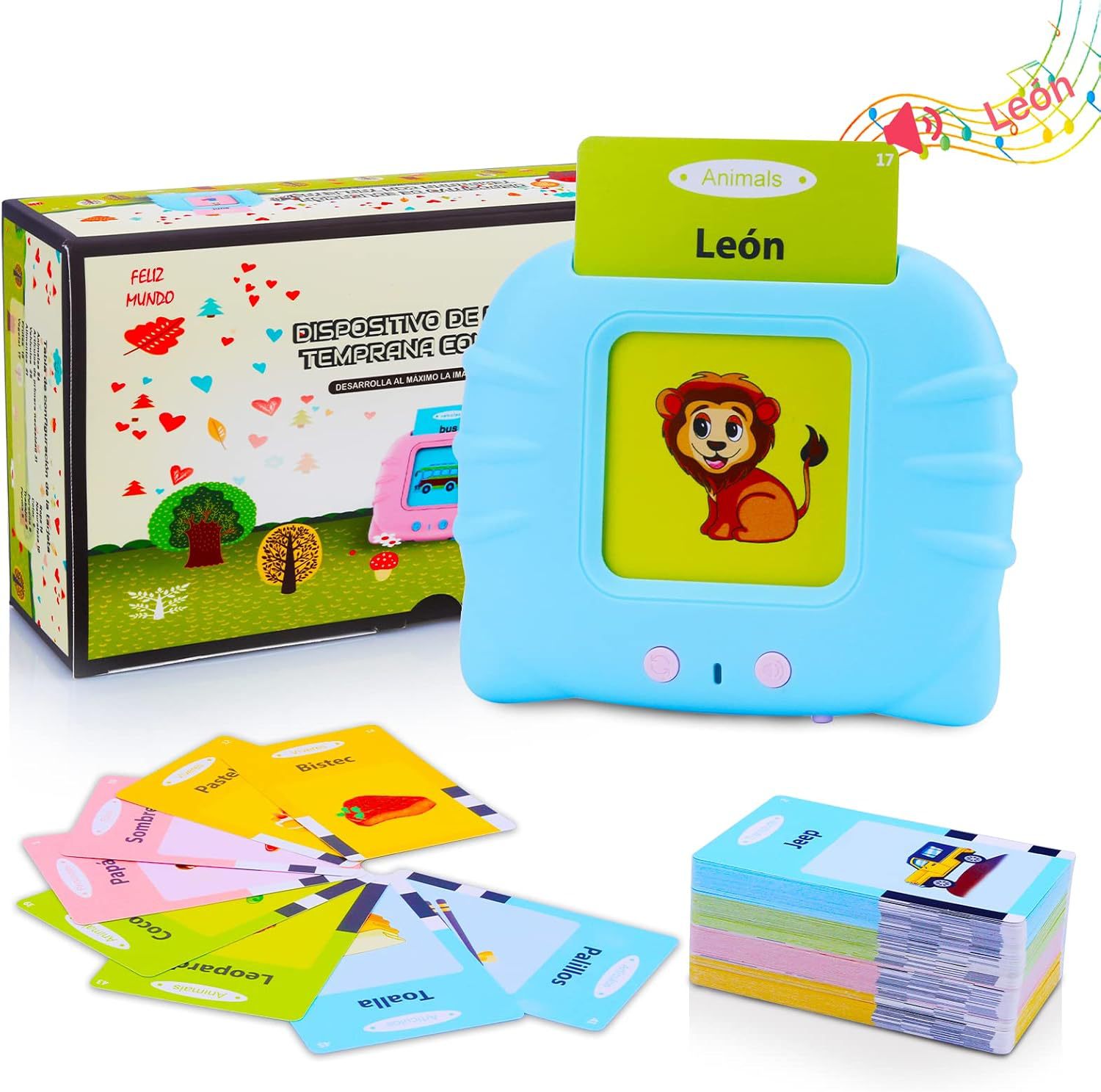 Kids Educational Reader - قارئ بطاقات فلاش BearBoo، جهاز تعليم