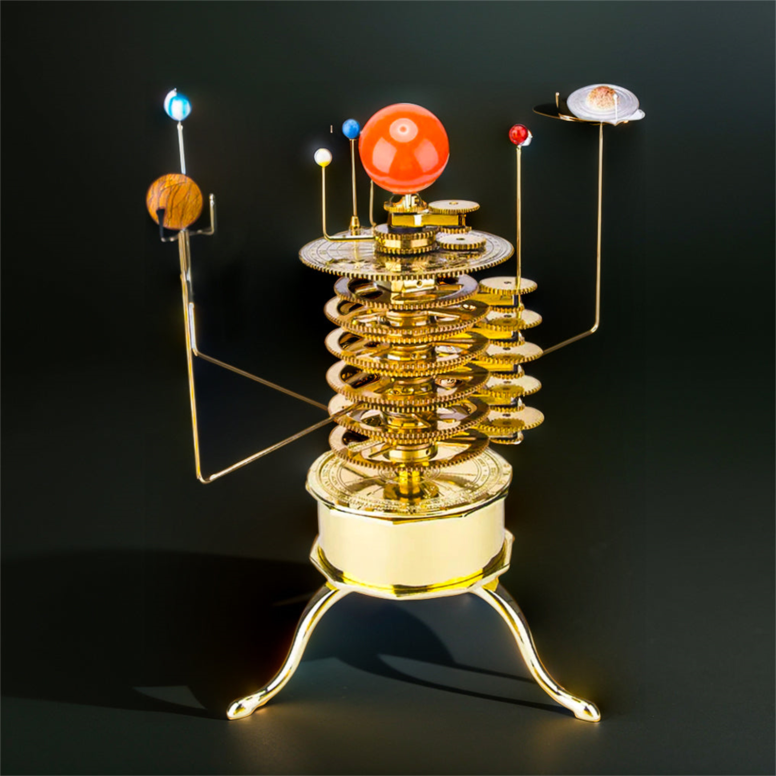 Solar System Model - عدة ربط ميكانيكية يدوية الصنع ،