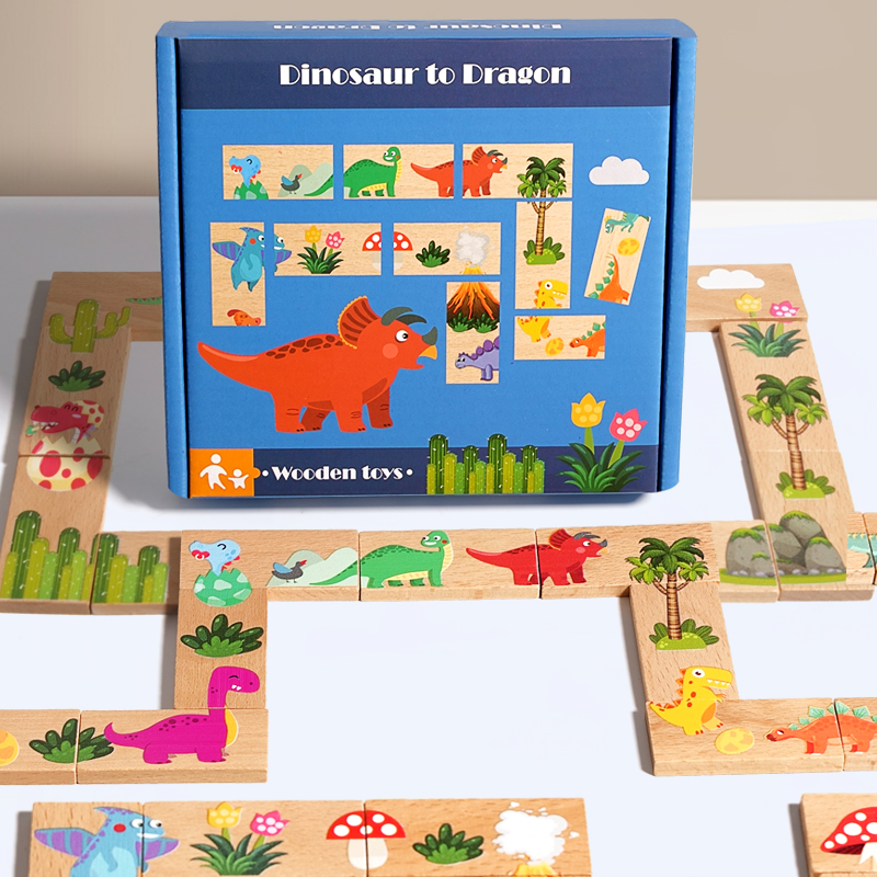 Kids Education Board - أطفال خشبية بانوراما الألغاز الكرتون الحيوان