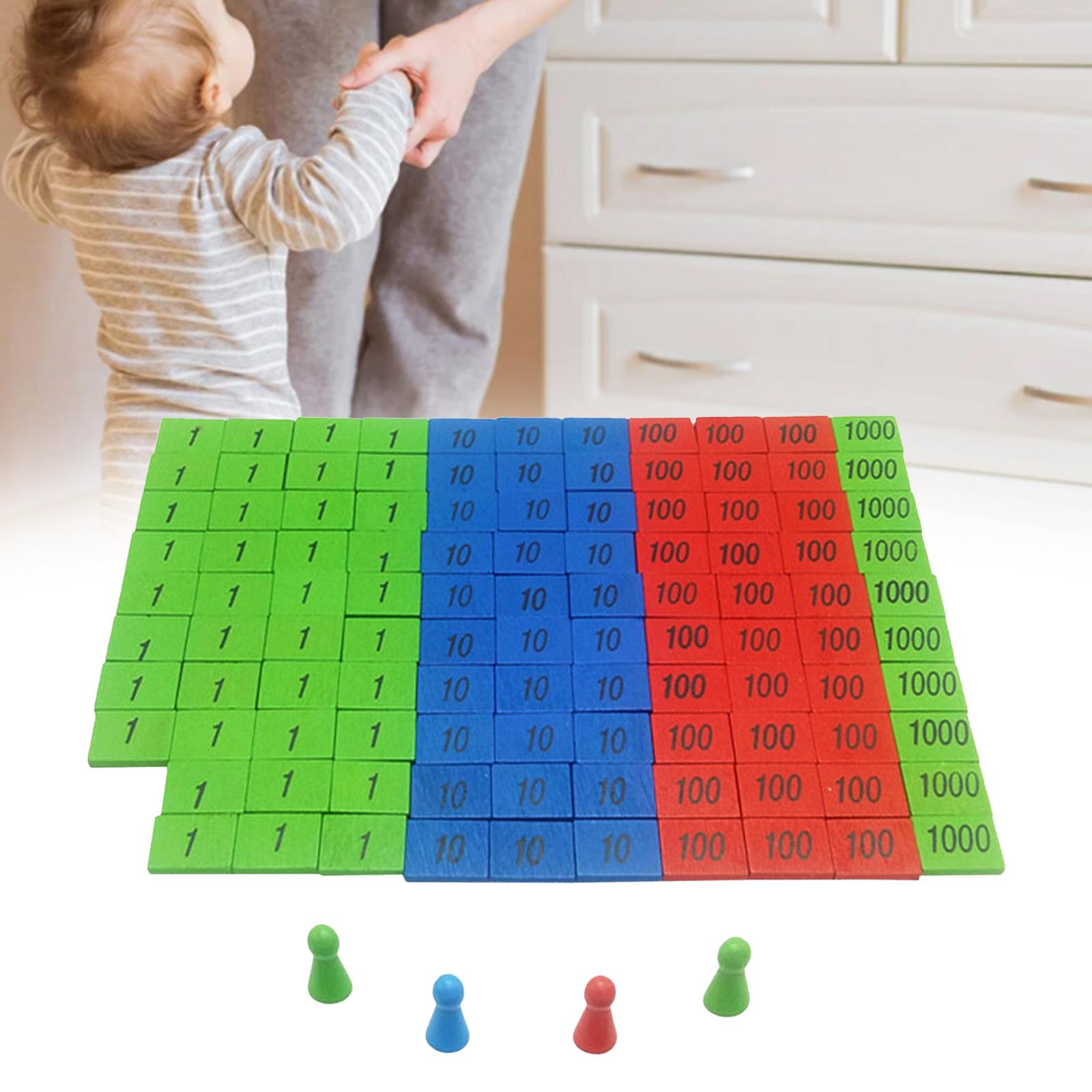 Multiplication Table Mat - لعبة طوابع مونتيسوري الاحترافية للأطفال ،