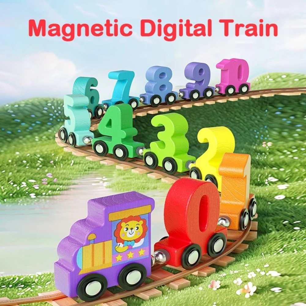 Kids Education Number - مجموعة قطار أرقام رقمية 0-10، ألعاب