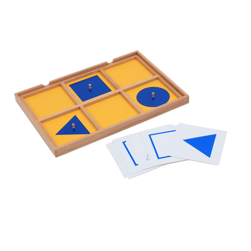Kids Education Card - ألعاب مونتيسوري الحسية، صينية عرض هندسية