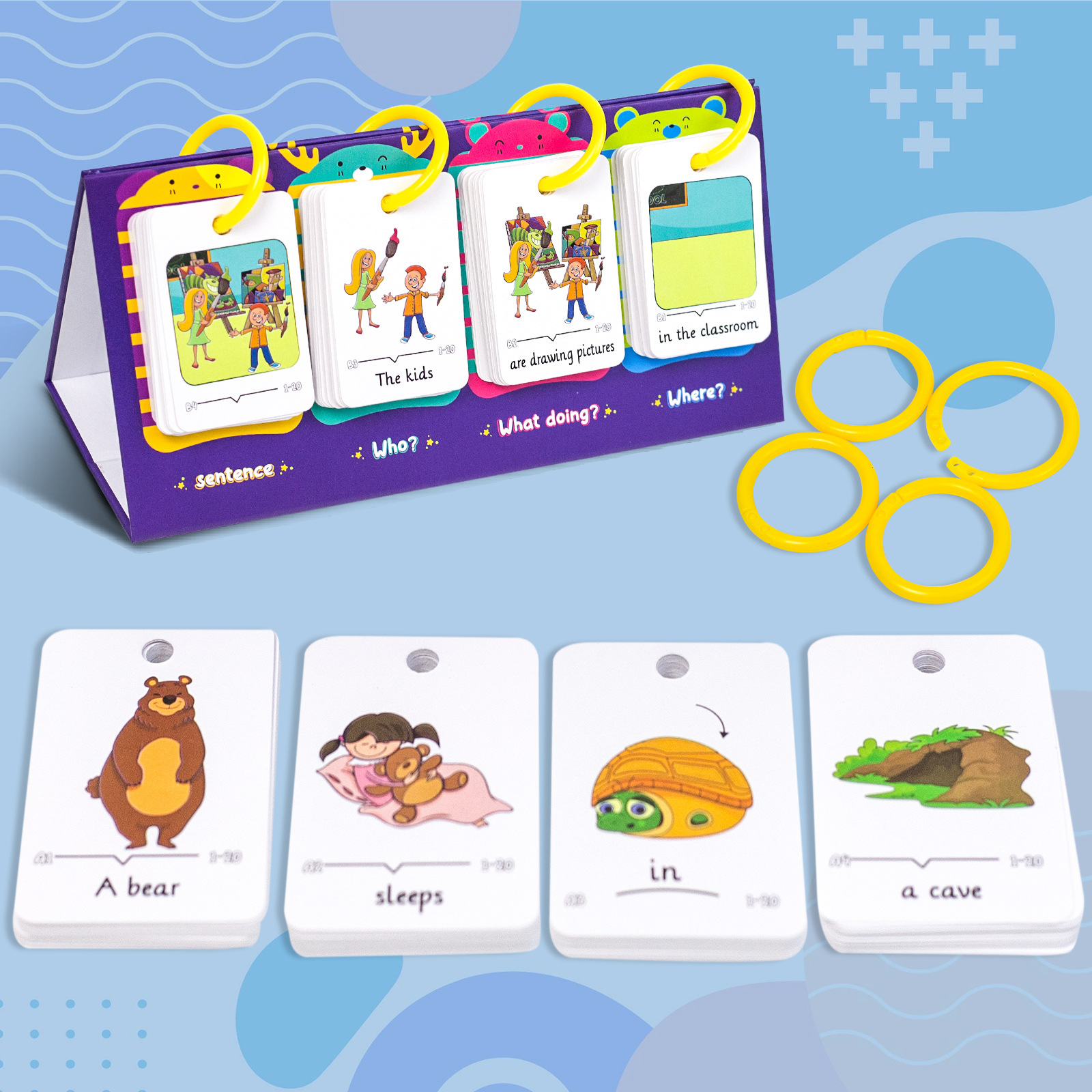 80 قطعة من بطاقات الكلمات المر - مراجعة Kids Education Card وسعره
