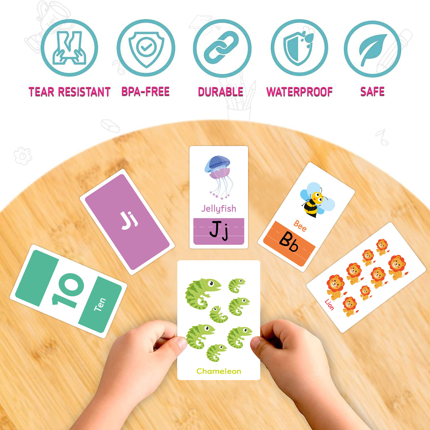 58 قطعة ABC الأبجدية البطاقات  - مراجعة Kids Education Card وسعره