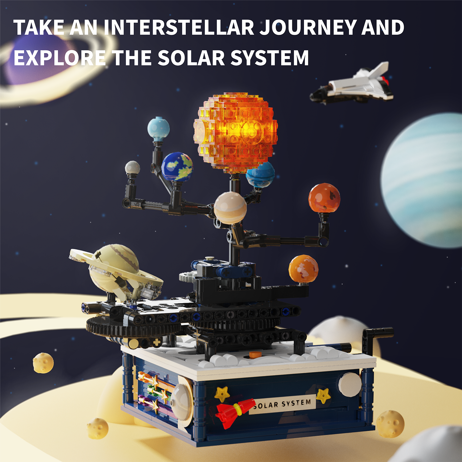 T5002 سلسلة الفضاء نموذج تجميع - مراجعة Solar System Model وسعره