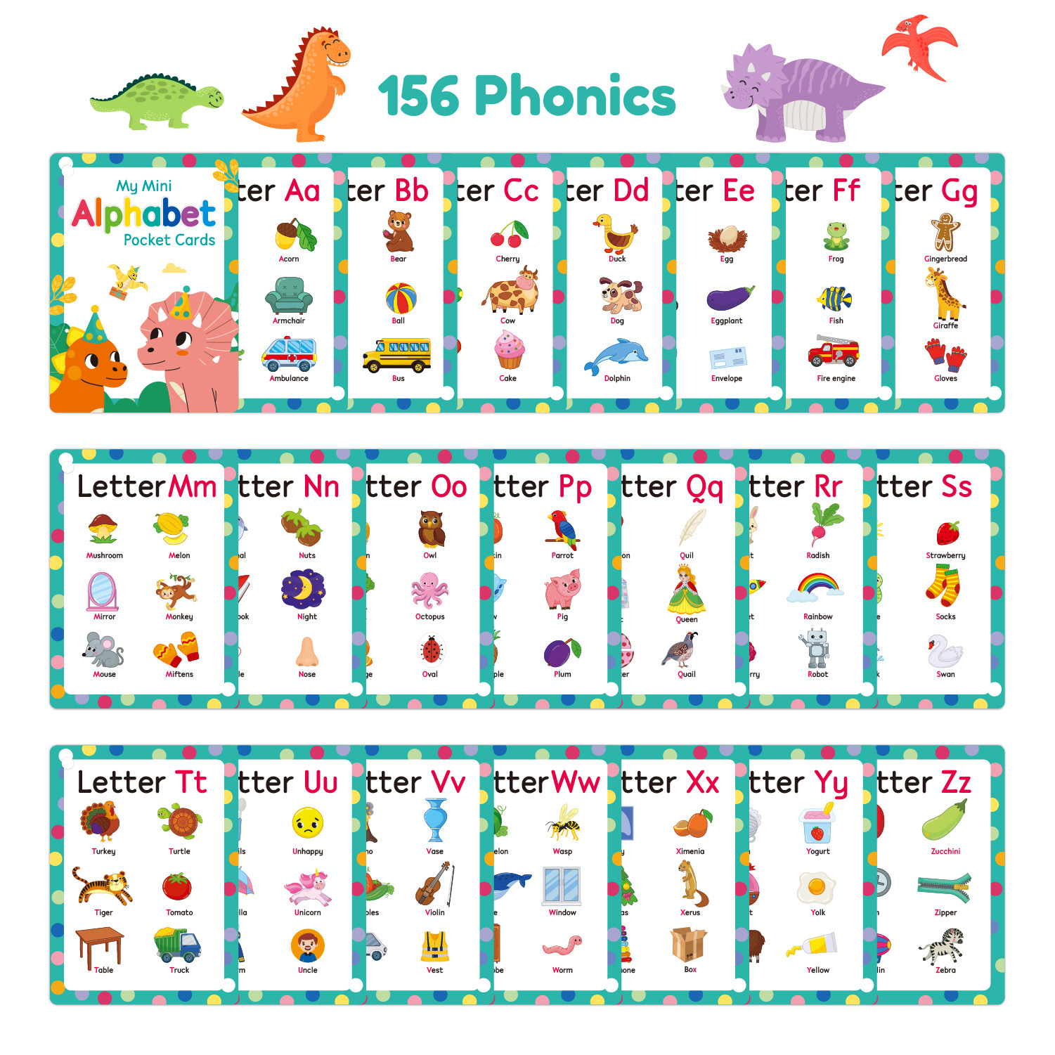 بطاقات فلاش ABC Phonics للأطفا - مراجعة Abc Kids Early Education وسعره