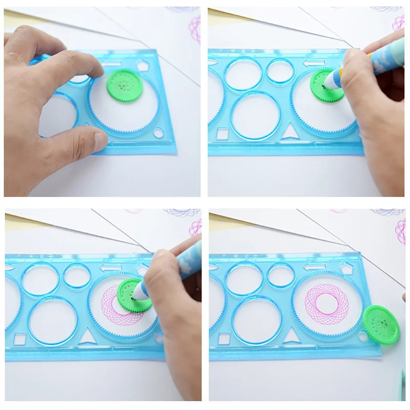 مجموعة استنسل الرسم الهندسي ال - مراجعة Kids Education Template وسعره