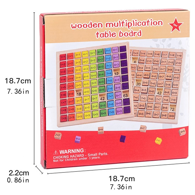 ألعاب الرياضيات الخشبية التعلي - مراجعة Multiplication Table Mat وسعره