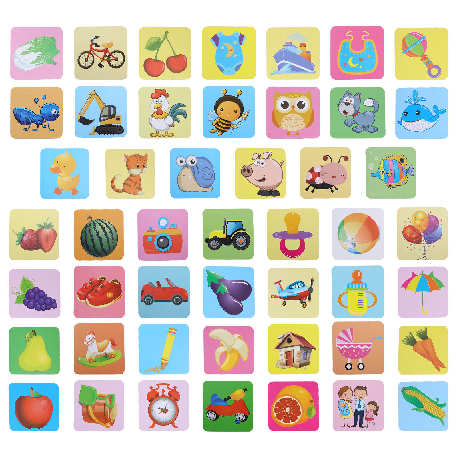 بطاقات تحفيز بصري لتمييز الألو - مراجعة Kids Education Card وسعره