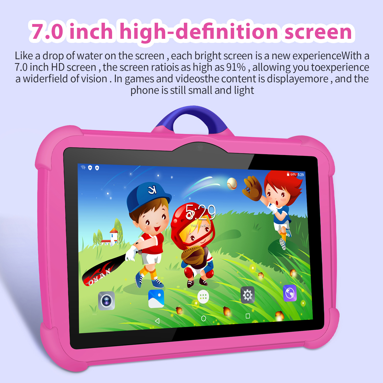 جديد الكرتون نمط الاطفال اللوح - مراجعة Kids Education Tablet وسعره