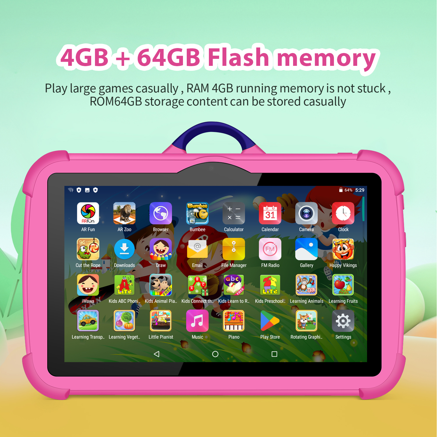 جديد الكرتون نمط الاطفال اللوح - مراجعة Kids Education Tablet وسعره