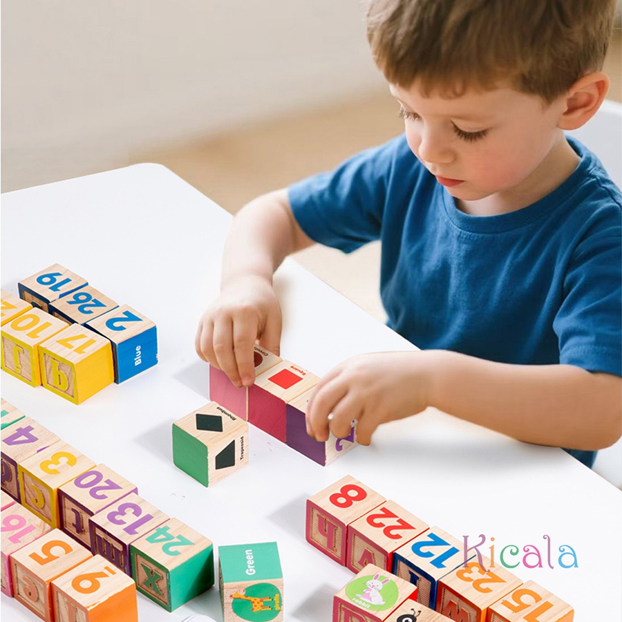 كتل أرقام خشبية من مونتيسوري أ - مراجعة Kids Education Number وسعره