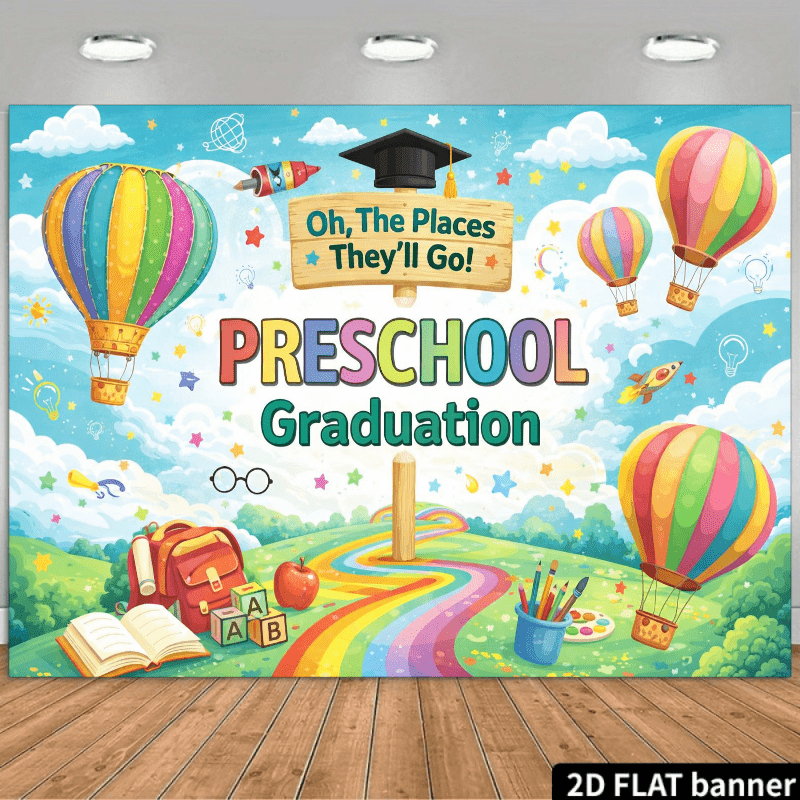 خلفية تخرج رياض الأطفال، نسيج  - مراجعة Kids Education Banner وسعره