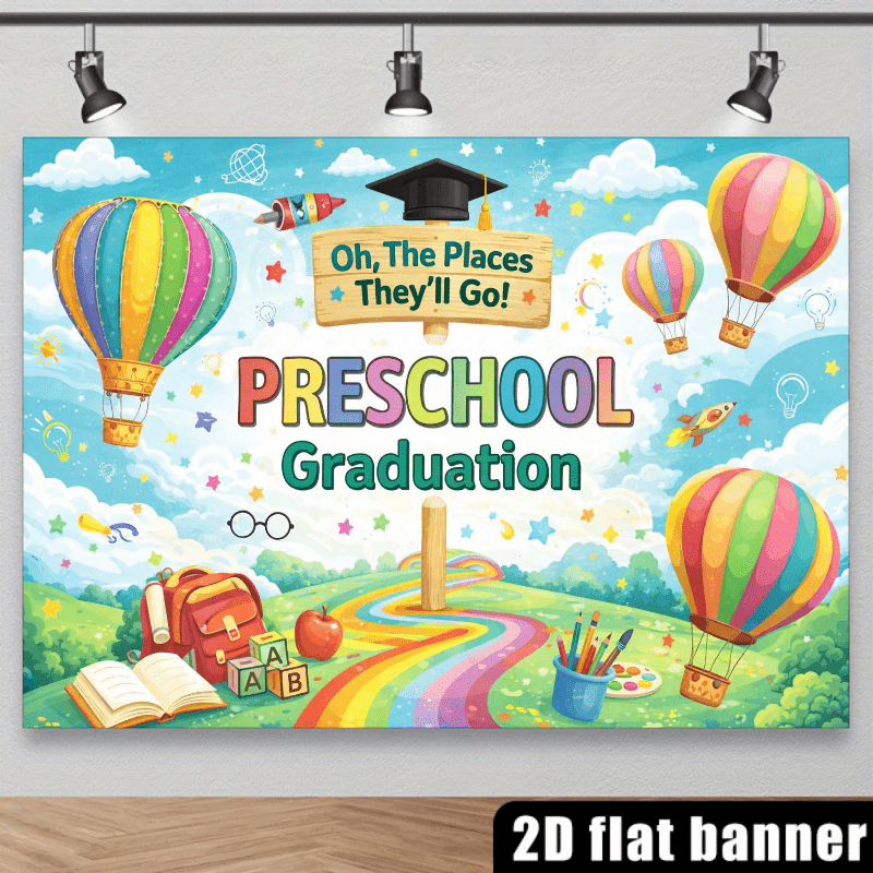 خلفية تخرج رياض الأطفال، نسيج  - مراجعة Kids Education Banner وسعره