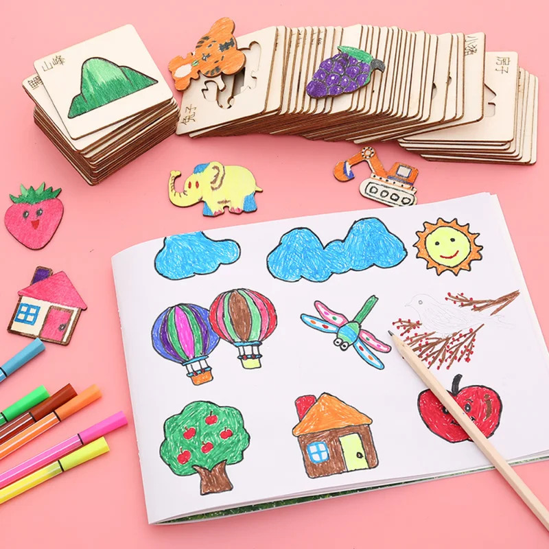 ألعاب رسم للأطفال قالب استنسل  - مراجعة Kids Education Template وسعره