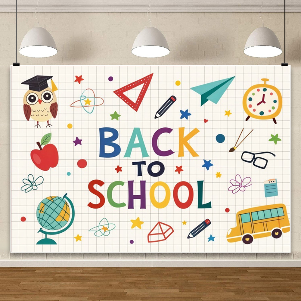 خلفية تصوير للعودة إلى المدرسة - مراجعة Kids Education Banner وسعره