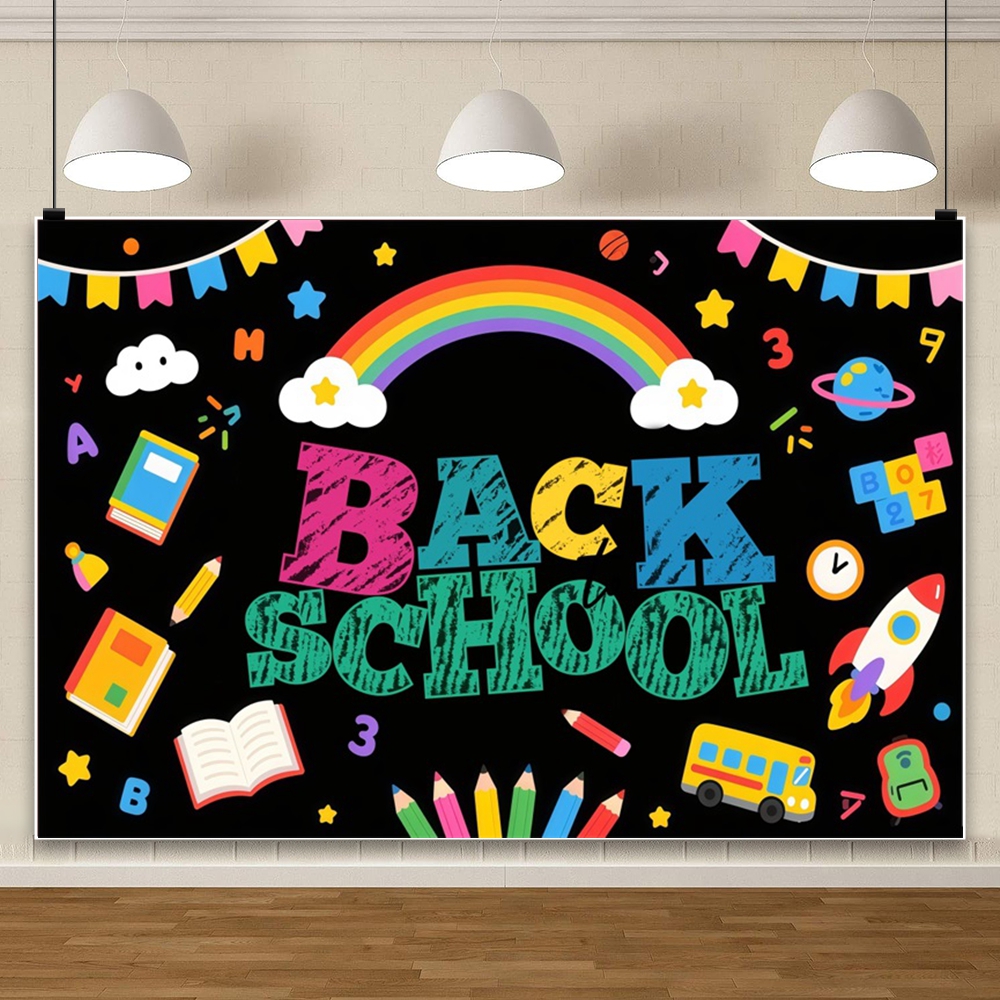 خلفية تصوير للعودة إلى المدرسة - مراجعة Kids Education Banner وسعره