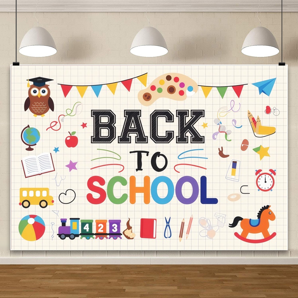 خلفية تصوير للعودة إلى المدرسة - مراجعة Kids Education Banner وسعره