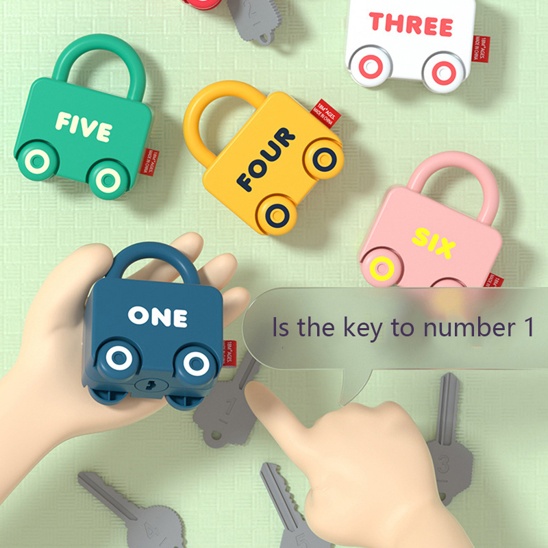 قفل تعلم الطفل مع مفتاح ألعاب  - مراجعة Kids Education Number وسعره